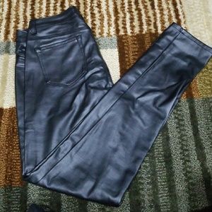 Faux leather pants
